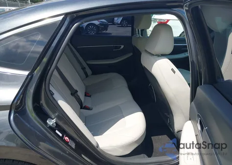 2022 Hyundai Sonata Hybrid Blue из США, поврежденный, VIN KMHL24JJ5NA048435